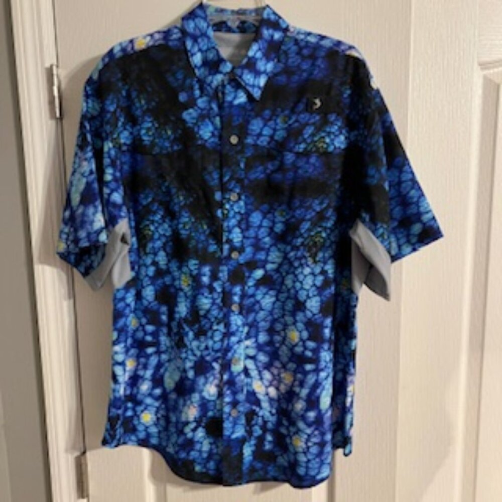 Reel Legends Men's Short Sleeve Vented Fishing Shirt Medium